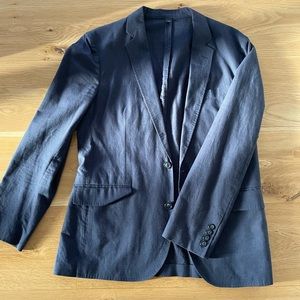 J. Crew Garment-dyed cotton-linen chino suit jacket